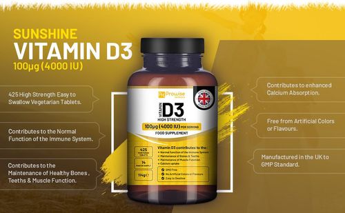 Vitamin D3 Tablets – Immune & Bone Support - Samanta Factory