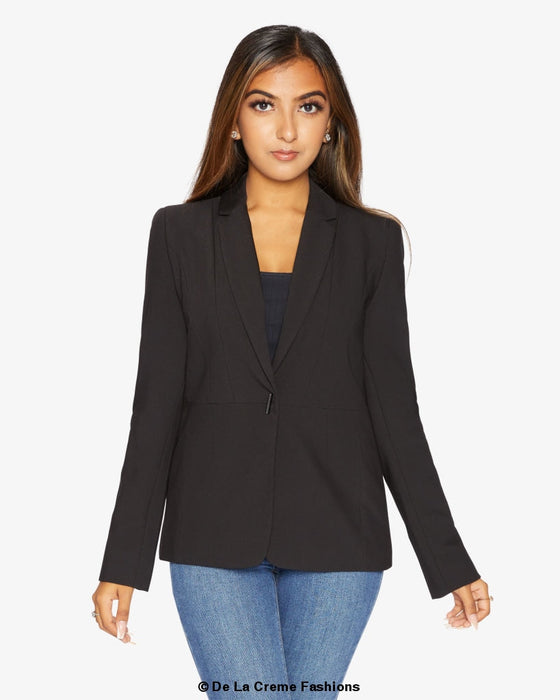 British-Made Black Relaxed Blazer – Smart/Casual Essential