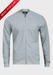 De La Creme MAN - Pique Grey Long Sleeve Zip-up Bomber Jacket - Samanta Factory