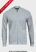 De La Creme MAN - Pique Grey Long Sleeve Zip-up Bomber Jacket - Samanta Factory