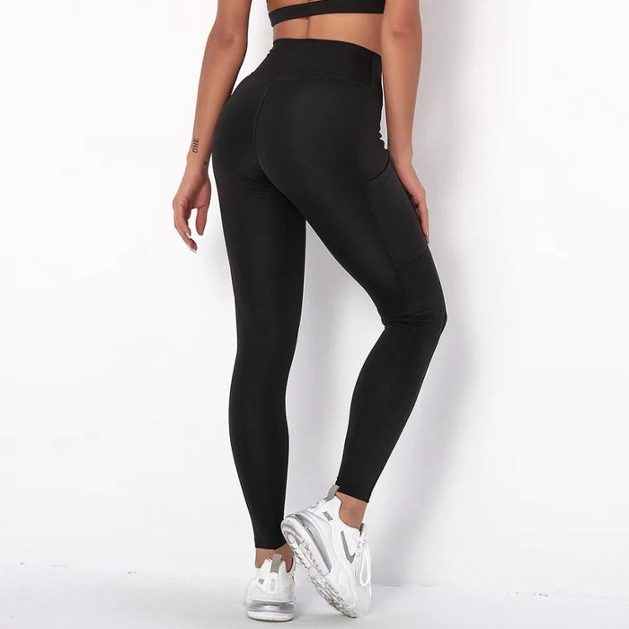 Women’s Yoga Leggings – High-Rise Fit with Pockets