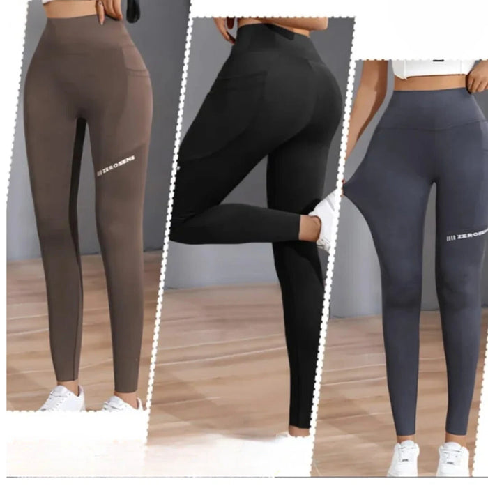 Women’s Yoga Leggings – High-Rise Fit with Pockets