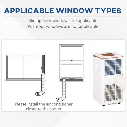 10000 BTU Portable Air Conditioner - 4-in-1 Design with LED Display - Samanta Factory