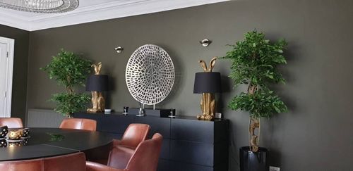Artificial Ficus Tree – Twisted Trunk Japanese Fruticosa Style - Samanta Factory