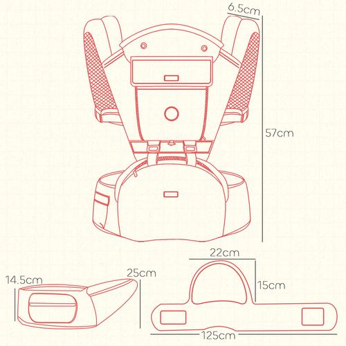 Baby Carrier - Ergonomic, Adjustable & Multifunctional - Samanta Factory