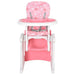 3-in-1 toddler chair with high chair, rocking chair, and booster seat functionality, featuring adjustable backrest and removable tray