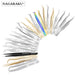 Professional Stainless Steel Eyelash Tweezers for Lash Extensions & Volume Fans