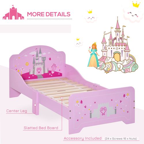 Kids Bed – Princess Castle Design with Side Rails - Samanta Factory