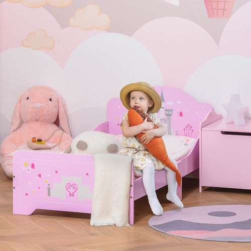 Kids Bed – Princess Castle Design with Side Rails - Samanta Factory
