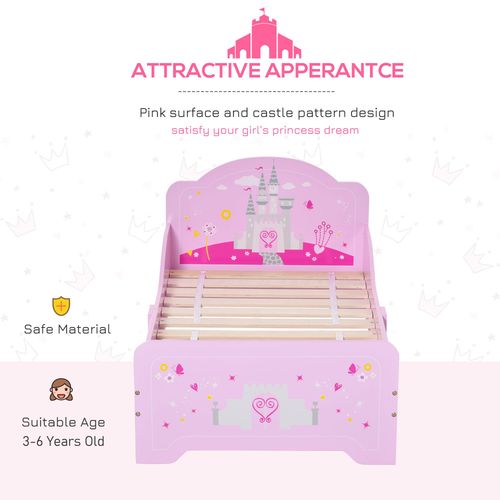 Kids Bed – Princess Castle Design with Side Rails - Samanta Factory