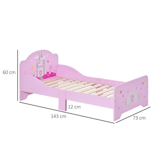 Kids Bed – Princess Castle Design with Side Rails - Samanta Factory