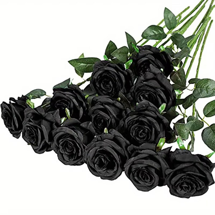 12Pcs Realistic Artificial Rose Bouquet for Weddings, Birthdays, and More for Floral Arrangements and Home Decor