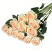 12Pcs Realistic Artificial Rose Bouquet for Weddings, Birthdays, and More for Floral Arrangements and Home Decor