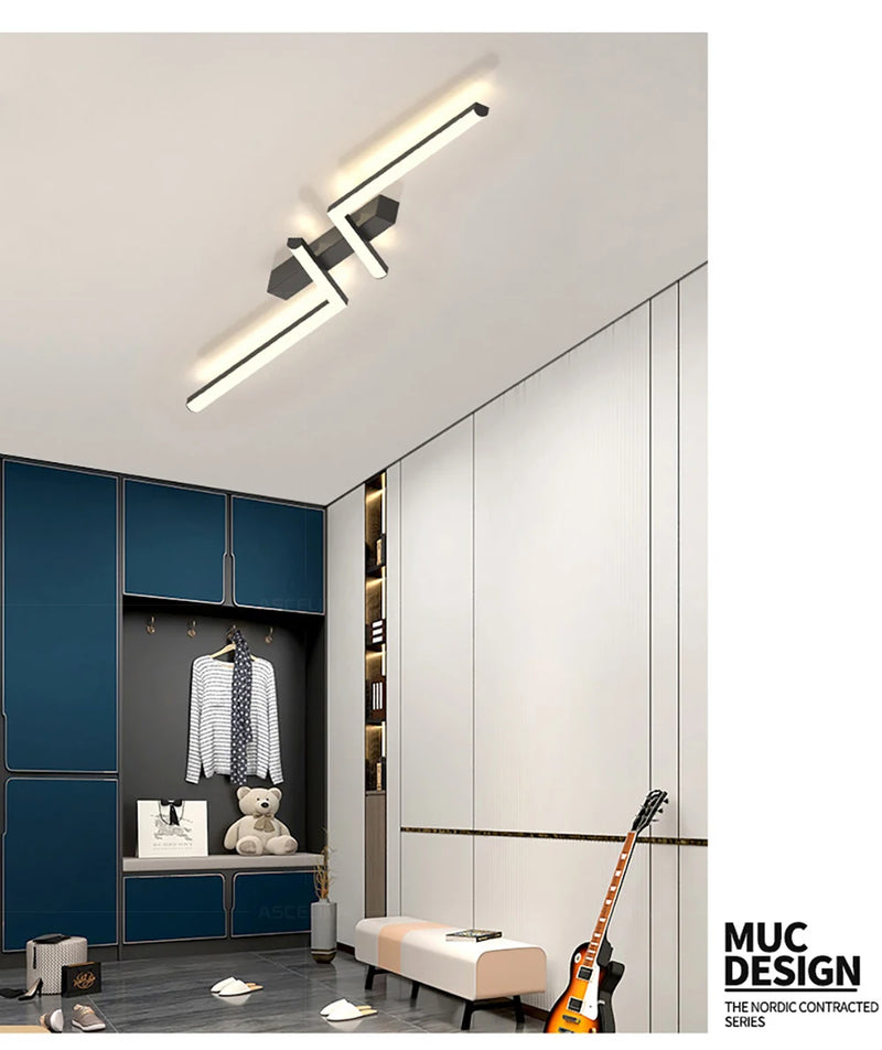 LED Line Ceiling Lamp – Sleek Modern Strip Design for Indoor Spaces - Samanta Factory