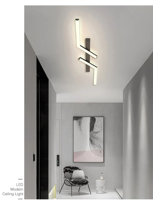 LED Line Ceiling Lamp – Sleek Modern Strip Design for Indoor Spaces - Samanta Factory