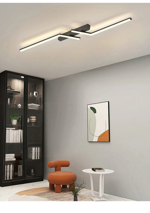 LED Line Ceiling Lamp – Sleek Modern Strip Design for Indoor Spaces - Samanta Factory