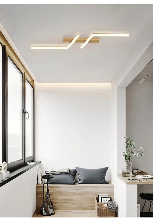 LED Line Ceiling Lamp – Sleek Modern Strip Design for Indoor Spaces - Samanta Factory