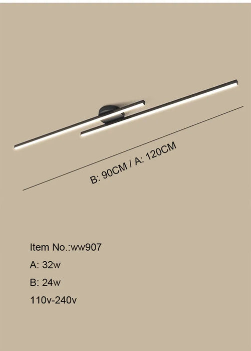 LED Ceiling Light – Dimmable Modern Fixture with Color Options - Samanta Factory