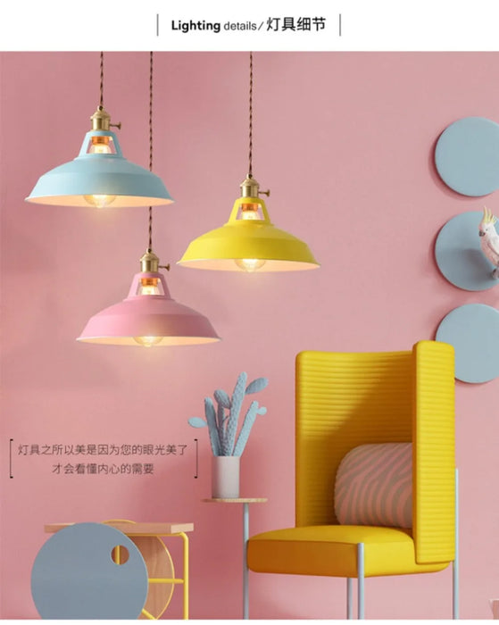 Pendant Light – Colorful Retro Design for Home and Dining Spaces - Samanta Factory