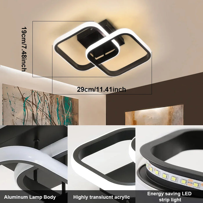 LED Ceiling Light – Creative Dual-Ring Design for Modern Interiors - Samanta Factory