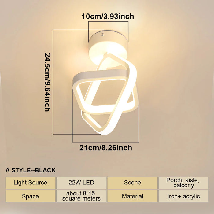 LED Ceiling Light – Creative Dual-Ring Design for Modern Interiors - Samanta Factory