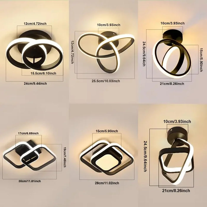 LED Ceiling Light – Creative Dual-Ring Design for Modern Interiors - Samanta Factory