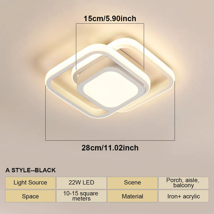 LED Ceiling Light – Creative Dual-Ring Design for Modern Interiors - Samanta Factory