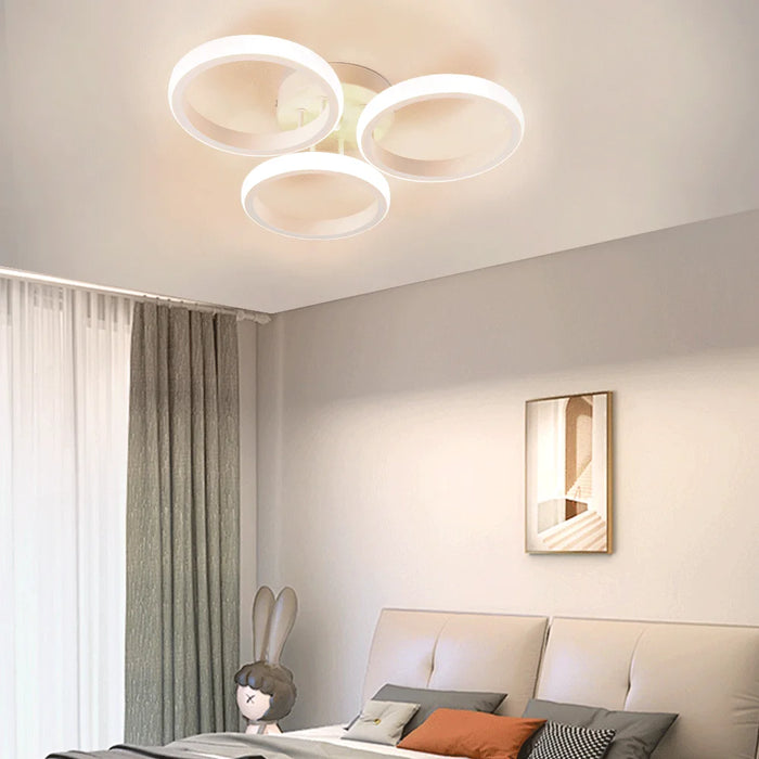 Geometric LED ceiling light fixture for modern hallways, balconies, and dining rooms