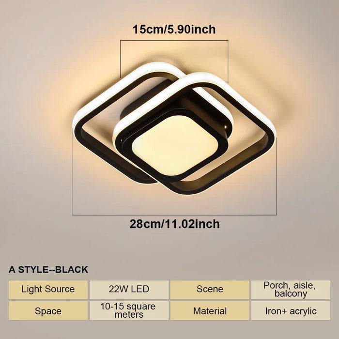 LED Ceiling Light – Creative Dual-Ring Design for Modern Interiors - Samanta Factory