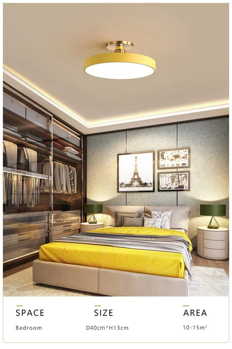 Ceiling Light – Nordic Macaron LED with Remote Dimming - Samanta Factory