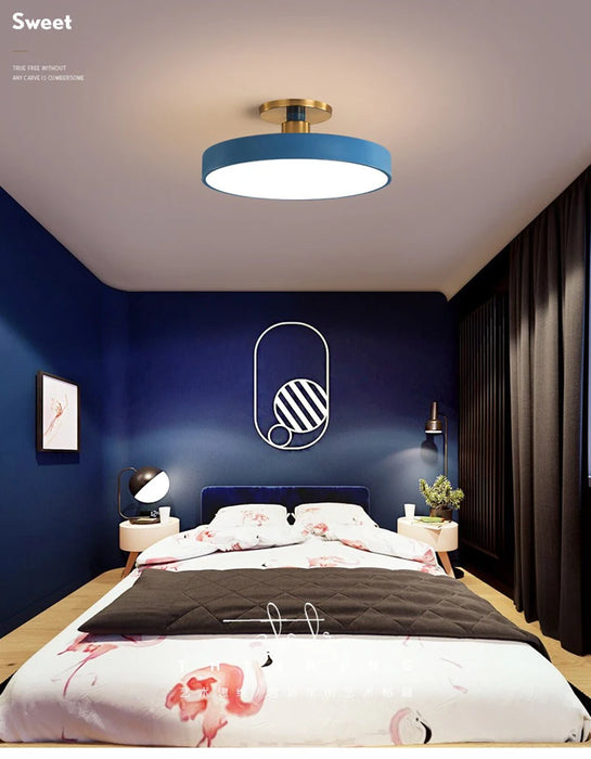Ceiling Light – Nordic Macaron LED with Remote Dimming - Samanta Factory
