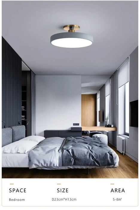 Ceiling Light – Nordic Macaron LED with Remote Dimming - Samanta Factory