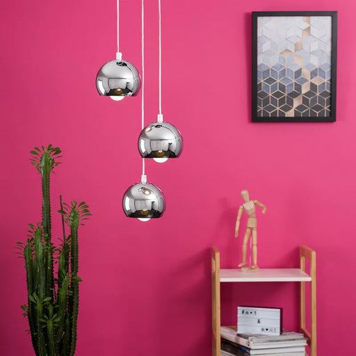 Pendant cluster ceiling light with 3 adjustable lights – modern hanging fixture for kitchen, dining room, or hallway