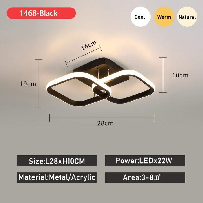 LED Ceiling Light – Compact Round Design for Focused Illumination - Samanta Factory