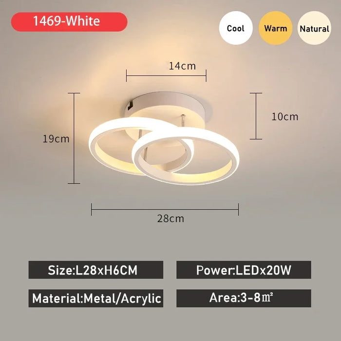 LED Ceiling Light – Compact Round Design for Focused Illumination - Samanta Factory