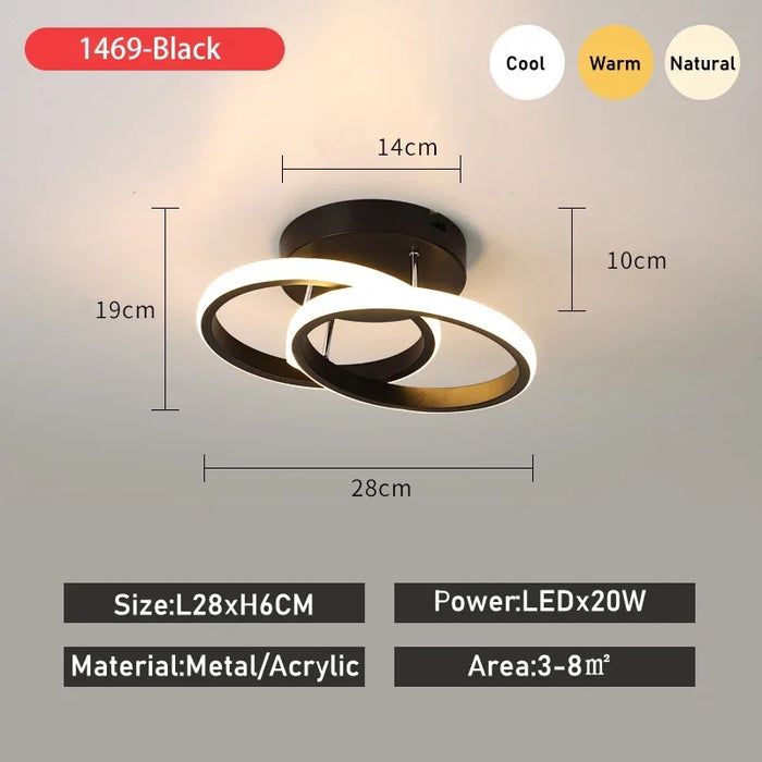 LED Ceiling Light – Compact Round Design for Focused Illumination - Samanta Factory
