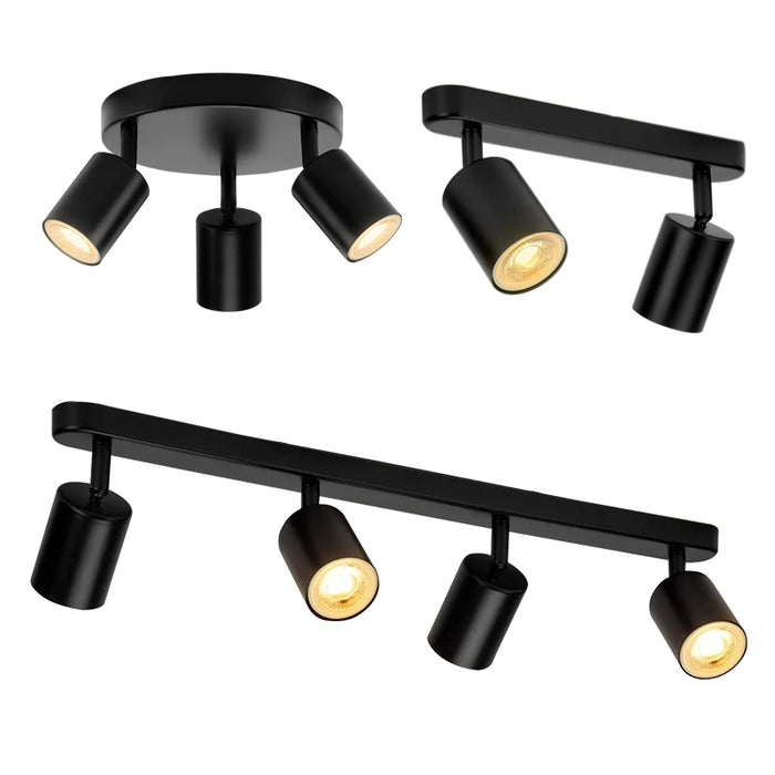 Rotatable 4000K ceiling spotlight with adjustable downlight for kitchen or bedroom