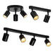Rotatable 4000K ceiling spotlight with adjustable downlight for kitchen or bedroom