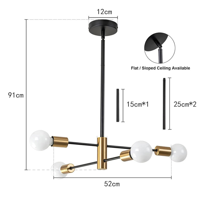 LED Chandelier – Modern Sputnik Design for Stylish Interiors - Samanta Factory