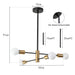 LED Chandelier – Modern Sputnik Design for Stylish Interiors - Samanta Factory