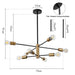LED Chandelier – Modern Sputnik Design for Stylish Interiors - Samanta Factory