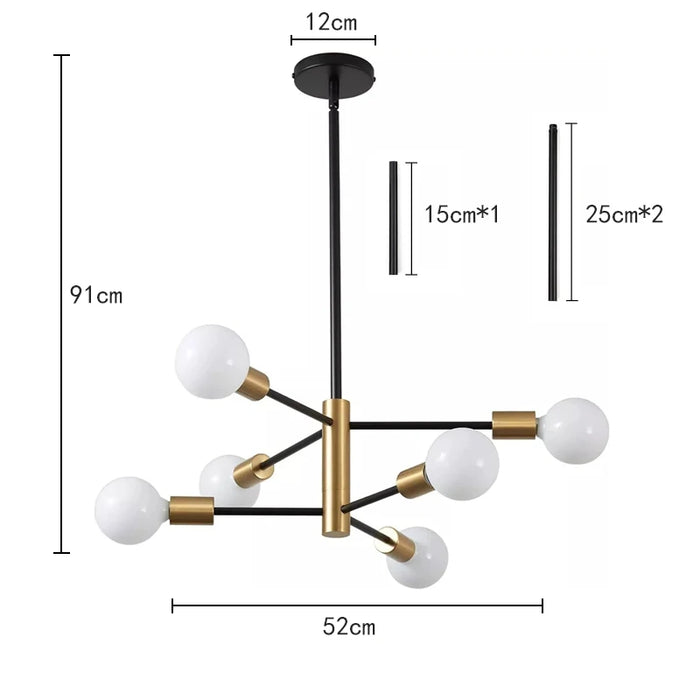 LED Chandelier – Modern Sputnik Design for Stylish Interiors - Samanta Factory