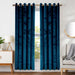 Myron Heavy Crushed Velvet Eyelet Room Darkening Thermal Drape Curtains