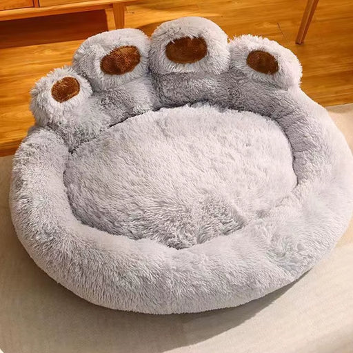 Round Pet Bed with Thick Plush Cushion for Cats and Dogs