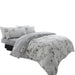 Birdie Blossom cotton blend floral duvet cover set with reversible design and pillowcases