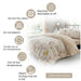 Birdie Blossom Cotton Blend Floral Duvet Cover Set with Pillowcases