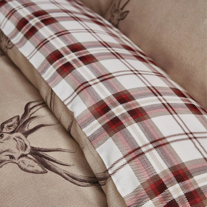 Stag Check Reversible Duvet Cover Set with Pillowcases