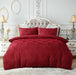 Garnes Polyester Damask Duvet Cover Set with Pillowcases