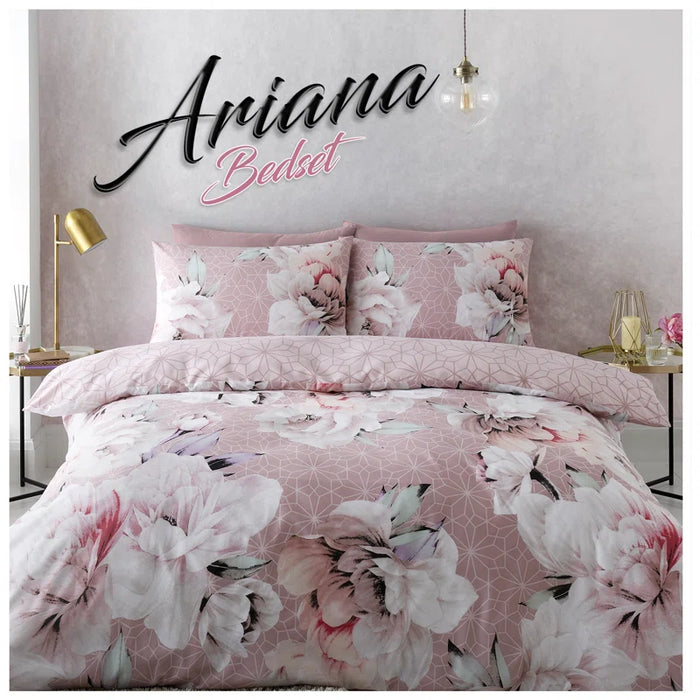 Cotton Blend, Polyester Floral Duvet Cover Set with Pillowcases
