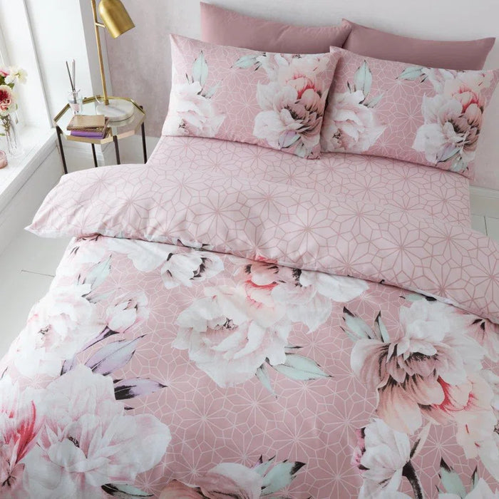 Cotton Blend, Polyester Floral Duvet Cover Set with Pillowcases